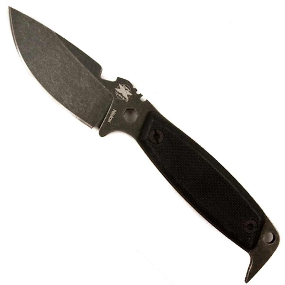 DPx Gear HEST II Assault Knife, Stonewashed Coated Niolox Blade