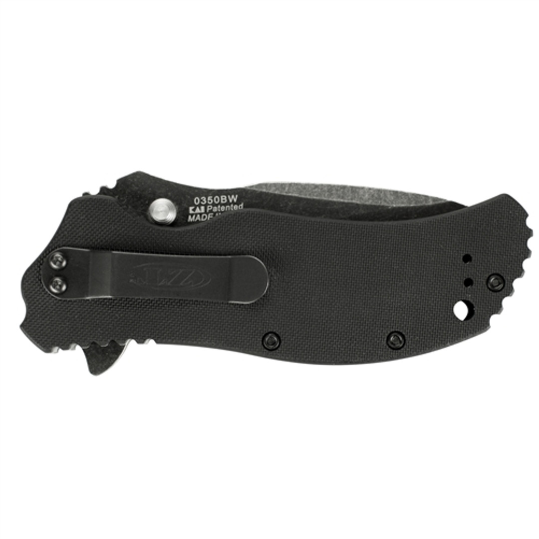 Zero Tolerance 0350BW Spring Assist Knife, CPM-S30V BlackWash Blade