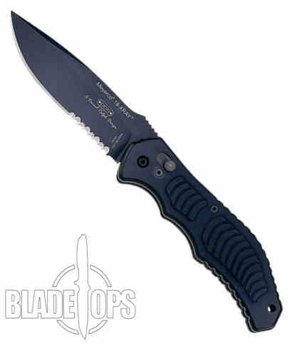 Meyerco X Ray 18 Auto Drop Point Knife, Combo Edge, MFXRAY1
