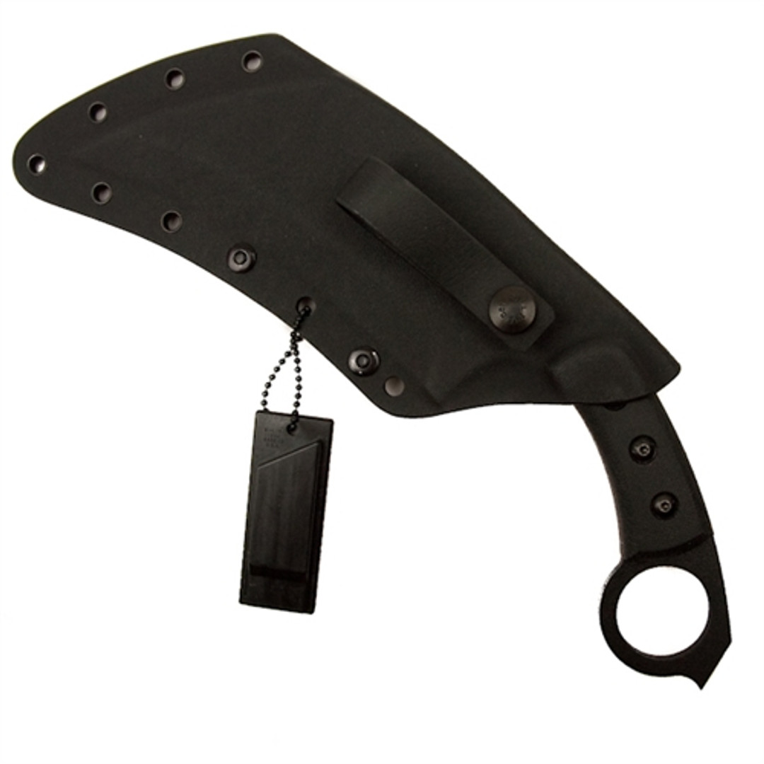 TOPS Knives TAC Karambit Knife, Black Traction Coated Blade