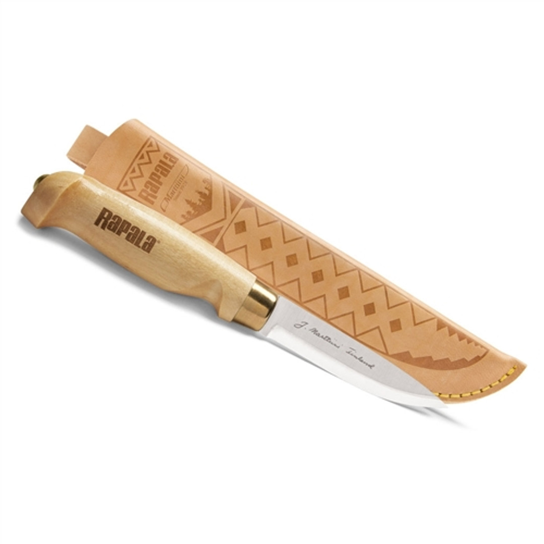 Rapala CBDP4 Classic Birch Fixed Blade Knife, Satin Blade