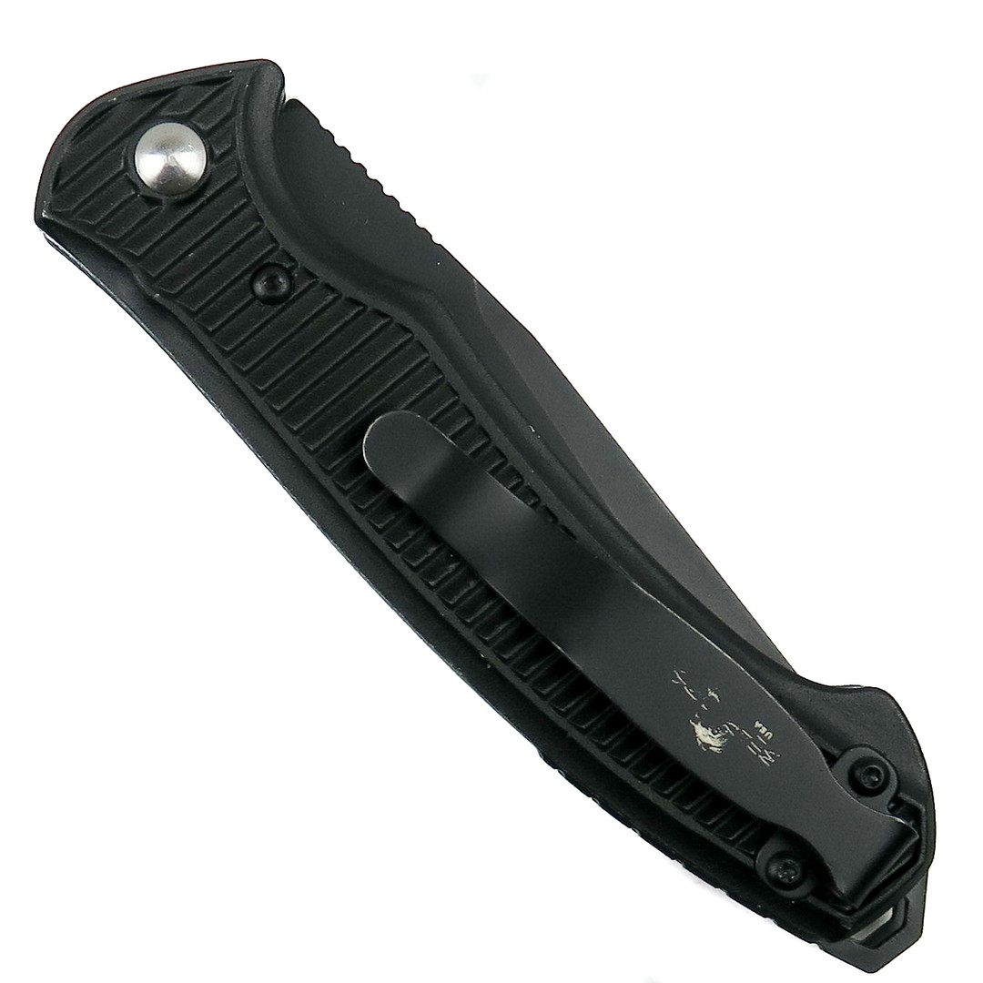 Bear OPS AC-700-AIBK-B Bold Action VII Auto Knife, Black Blade REAR VIEW