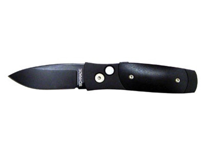 Schrade SMEDY Automatic Knife, Black on Black