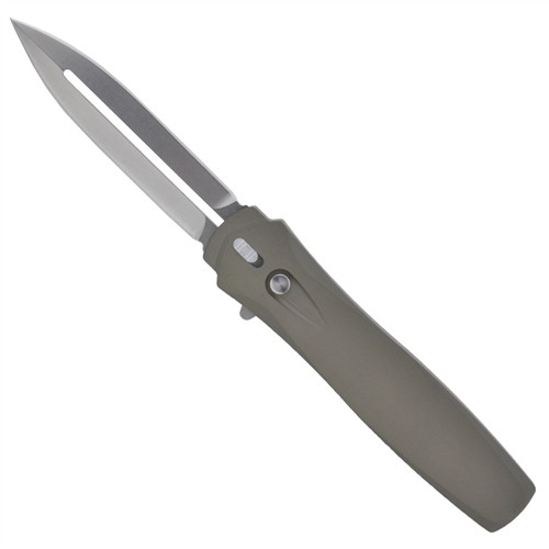 Protech Dark Angel OTF Automatic Knife, Desert Sand Handle Plain Blade