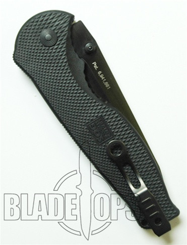 SOG FLASH II Spring Assisted Knife, TiNi Black Finish, Tanto Plain Edge, TFSAT8