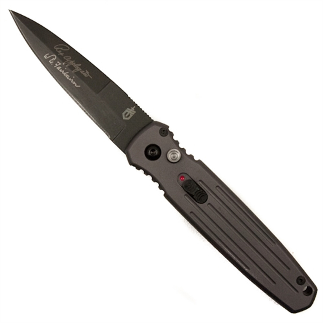 Gerber 30-001306 Tactical Grey Covert Auto Knife, CPM-S30V Black Blade