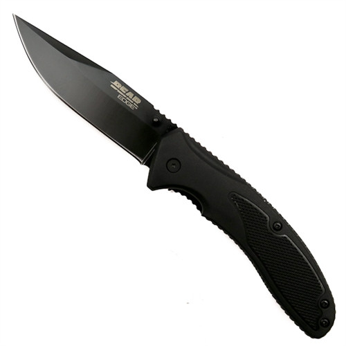 Bear Edge 61106 Sideliner Zytel Spring Assist Knife, Black Blade