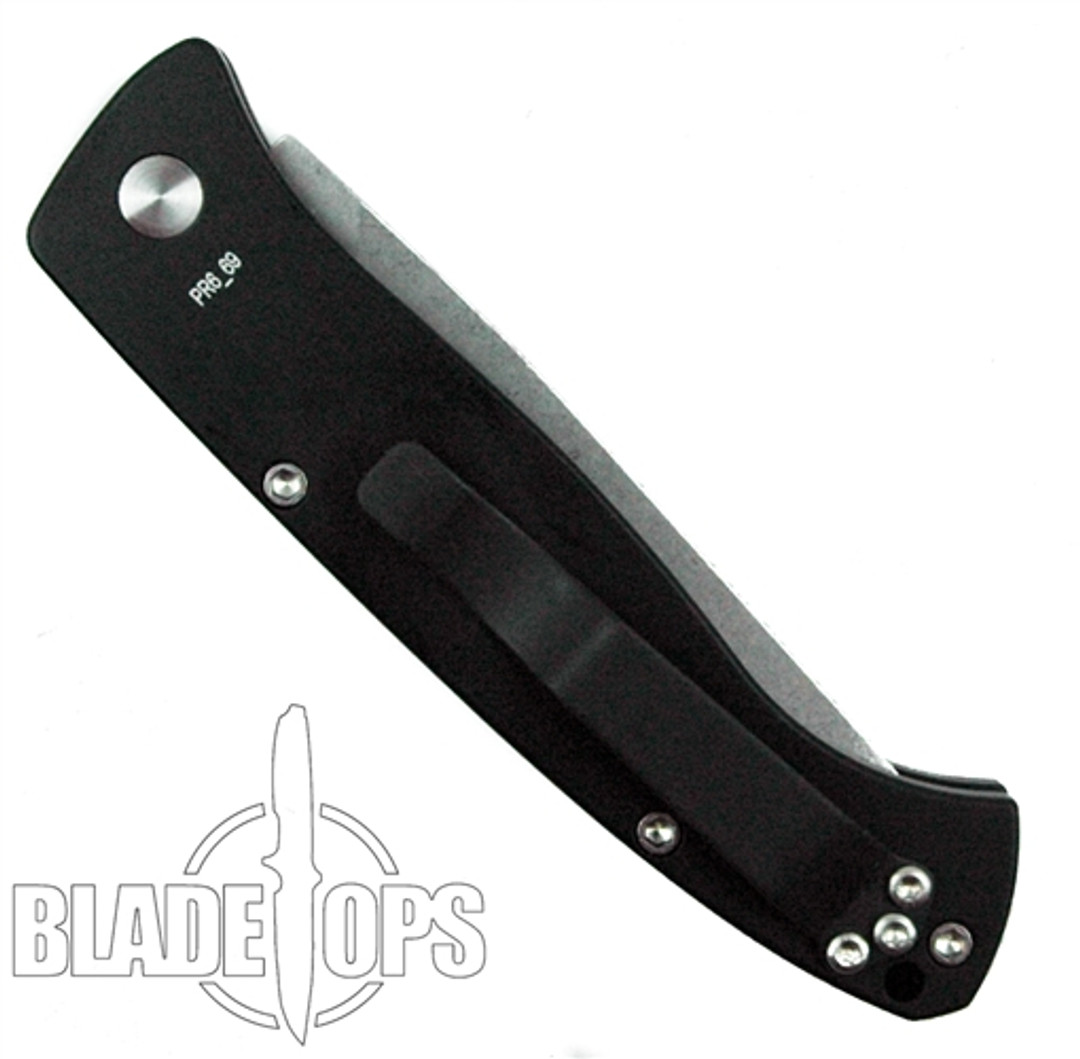 Pro-Tech Brend 2 Auto Knife, Stonewash Plain Blade