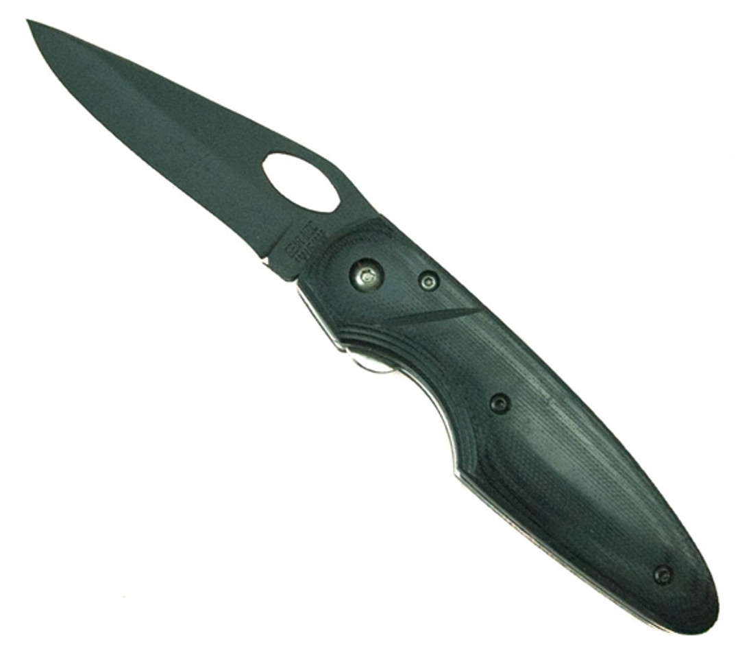 Bear & Son G10 Sideliner Lock Knife, Black G10 Handle