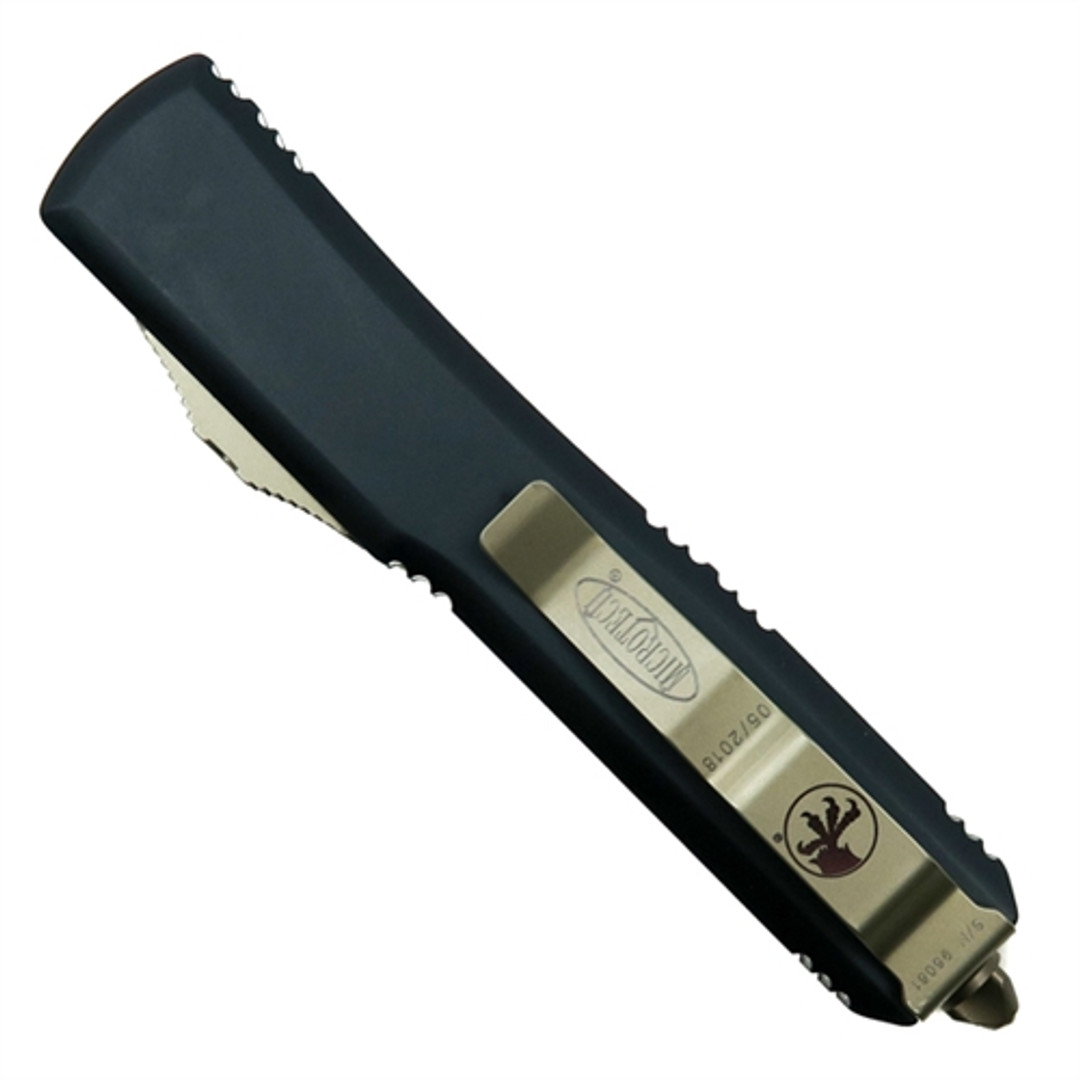 Microtech 123-13GTBK Ultratech G-10/Aluminum T/E OTF Auto Knife, Bronze Blade