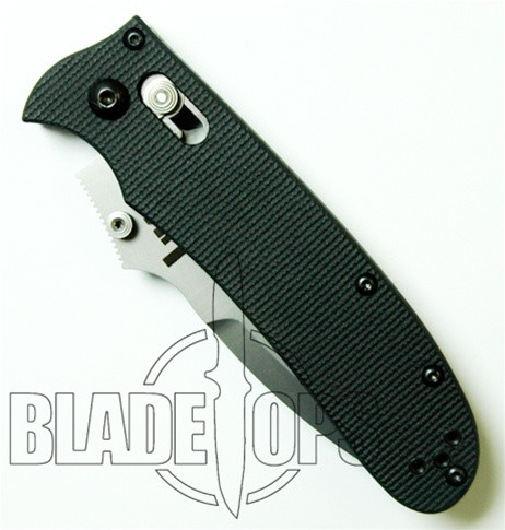 Benchmade H&K Snody Axis Knife, G10, Spearpoint, Bead Blast, Part Serrated Edge, 14205S