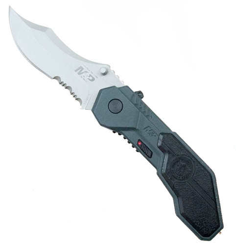 Smith & Wesson Military & Police MAGIC Assist Satin Combo Drop Point, SWMP1S