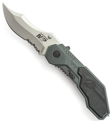 Smith & Wesson Military & Police MAGIC Assist Satin Combo Drop Point, SWMP1S