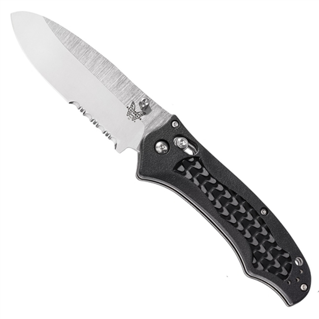 Benchmade 111SH20-BLK Bullhead Folder Knife, Combo Edge