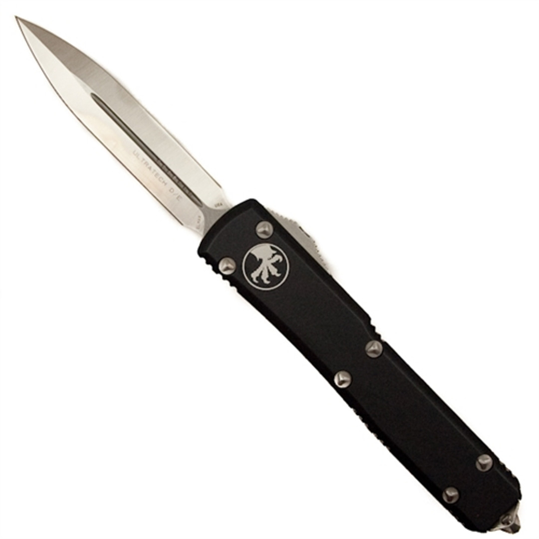 Microtech 122-4 Contoured Ultratech D/E OTF Auto Knife, Satin Blade