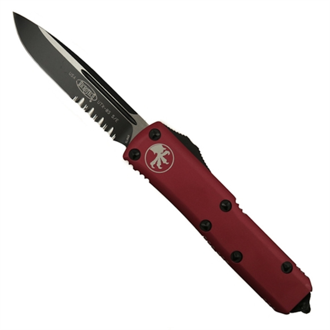 Microtech 231-2RD Red UTX-85 S/E OTF Auto Knife, Black Combo Blade