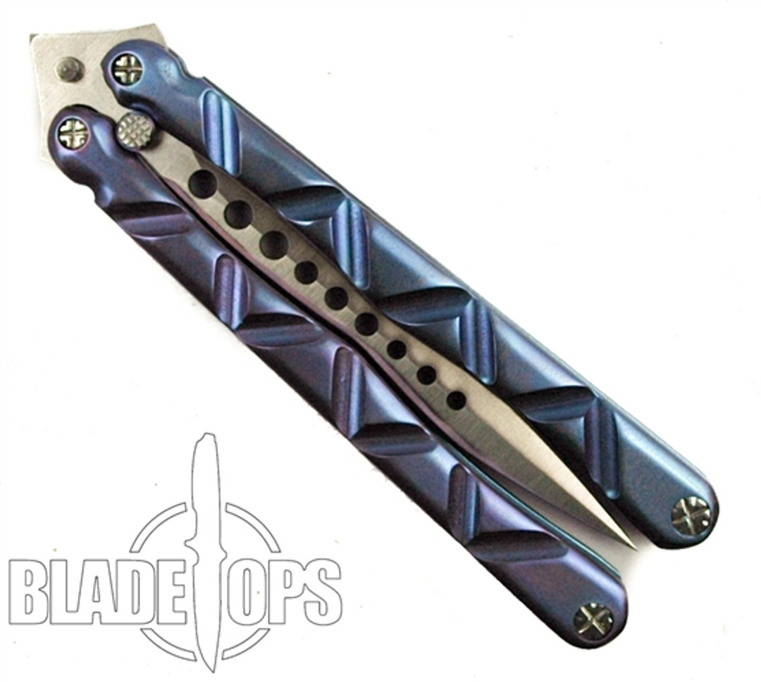 Kyle Vallotton Custom Featherweight Butterfly, Blue/Purple Titanium