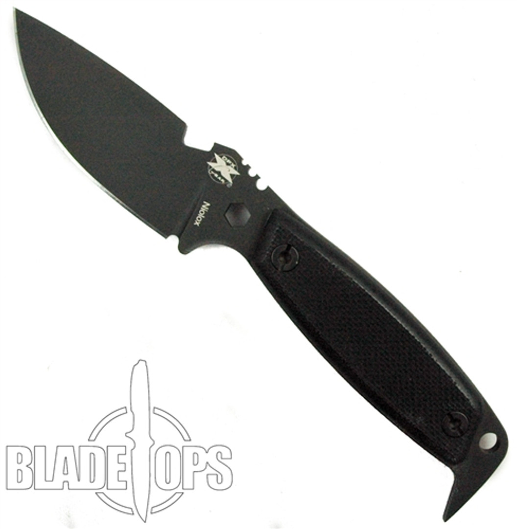 DPx Gear HEST II Assault Knife, Black PVD Coated Niolox Blade