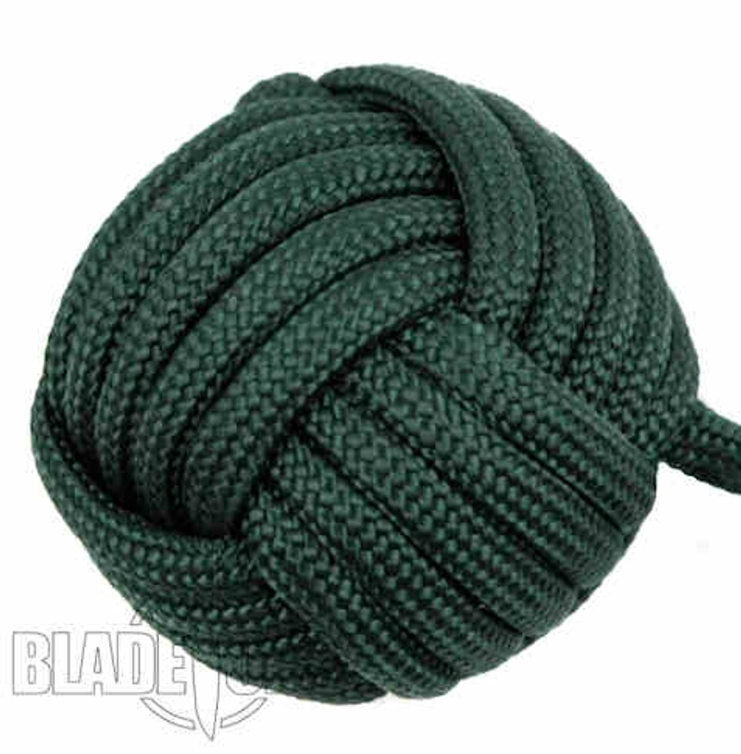 Sentinel Paracord Monkey Fist, Dark Green, 1 Inch