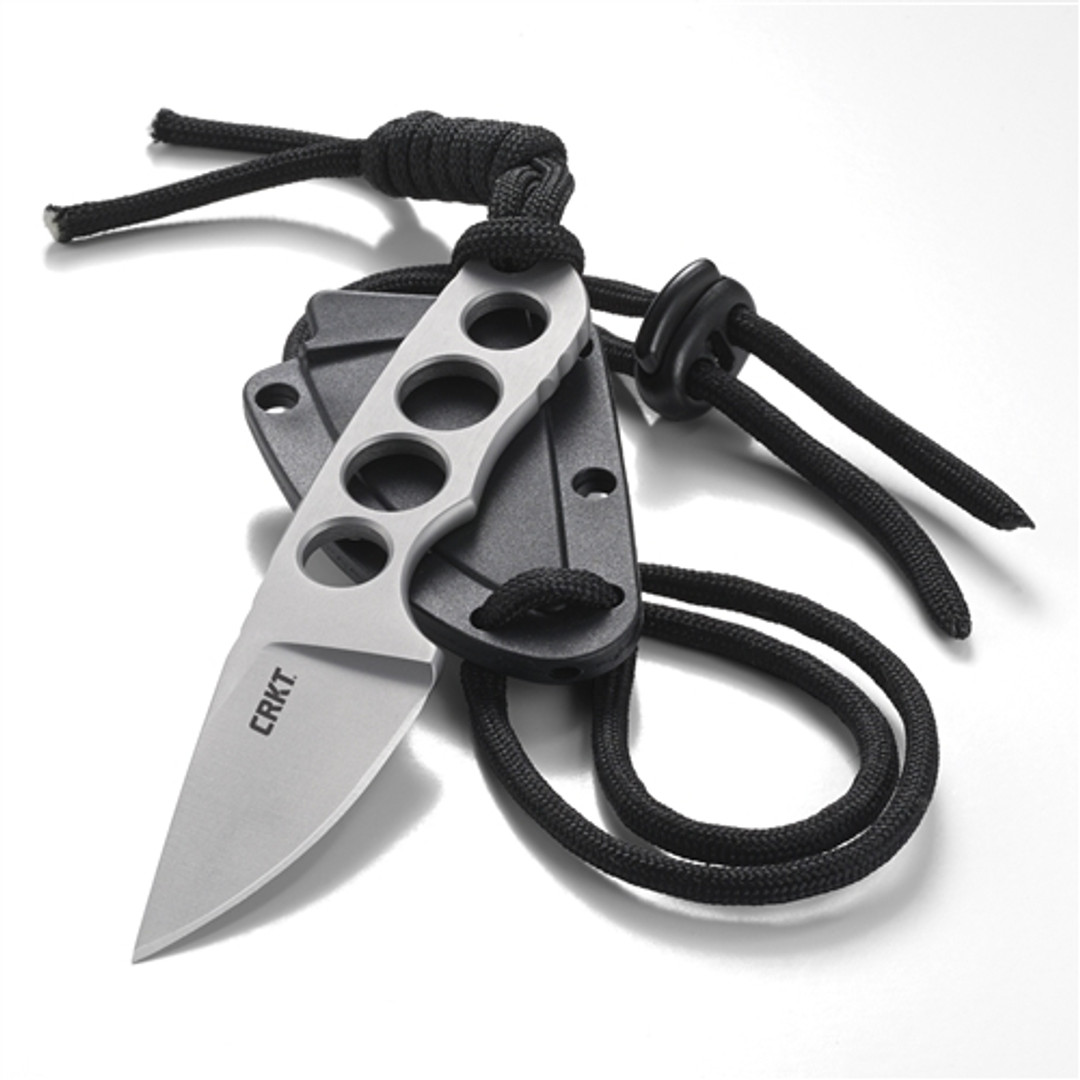 CRKT Bita Fixed Blade Neck Knife, Bead Blast Blade