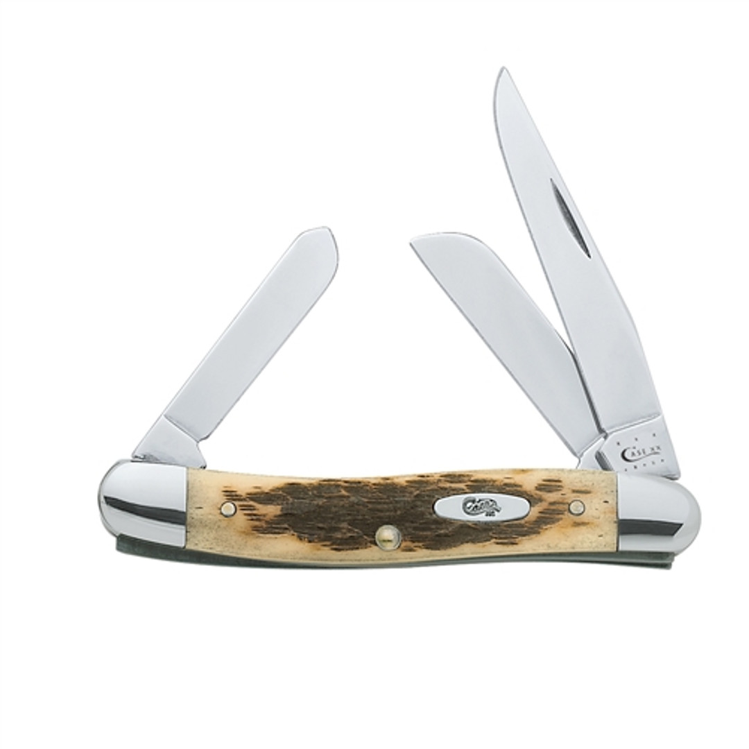 Case Amber Bone Medium Stockman Knife, 6318 CV