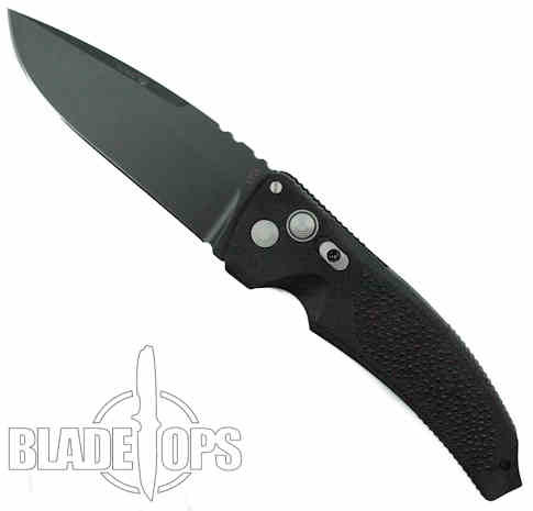 Hogue Knives EX03 Auto Knife, Black Drop Point 4" Blade