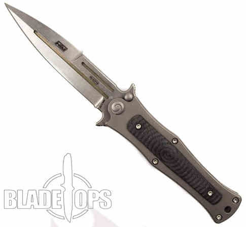 HTM DDR Madd Maxx 4" Spring Assist Knife, Titanium Handle
