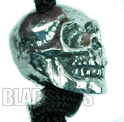 Green Girl Studio Pewter Skull Bead, Pair