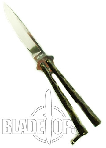 Yellow Diamond Tactical Butterfly Knife