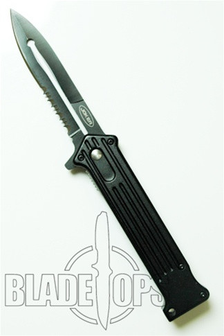 Black Joker Spring Assist Knife, Side Open, Tactical Part Ser Blade, Medium