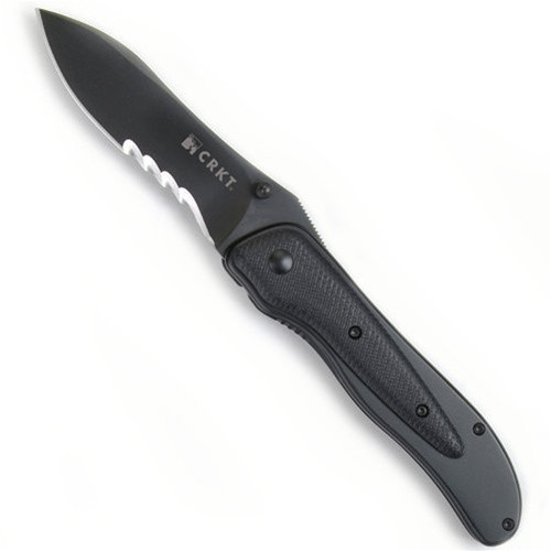 CRKT McGinnis-Notorious Spring Assist Knife, Black Veff Combo, CR1168K