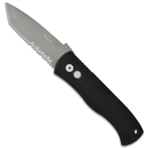 Pro-Tech E7T02 Emerson CQC7 Tanto Auto Knife, 154CM Blasted Combo Blade