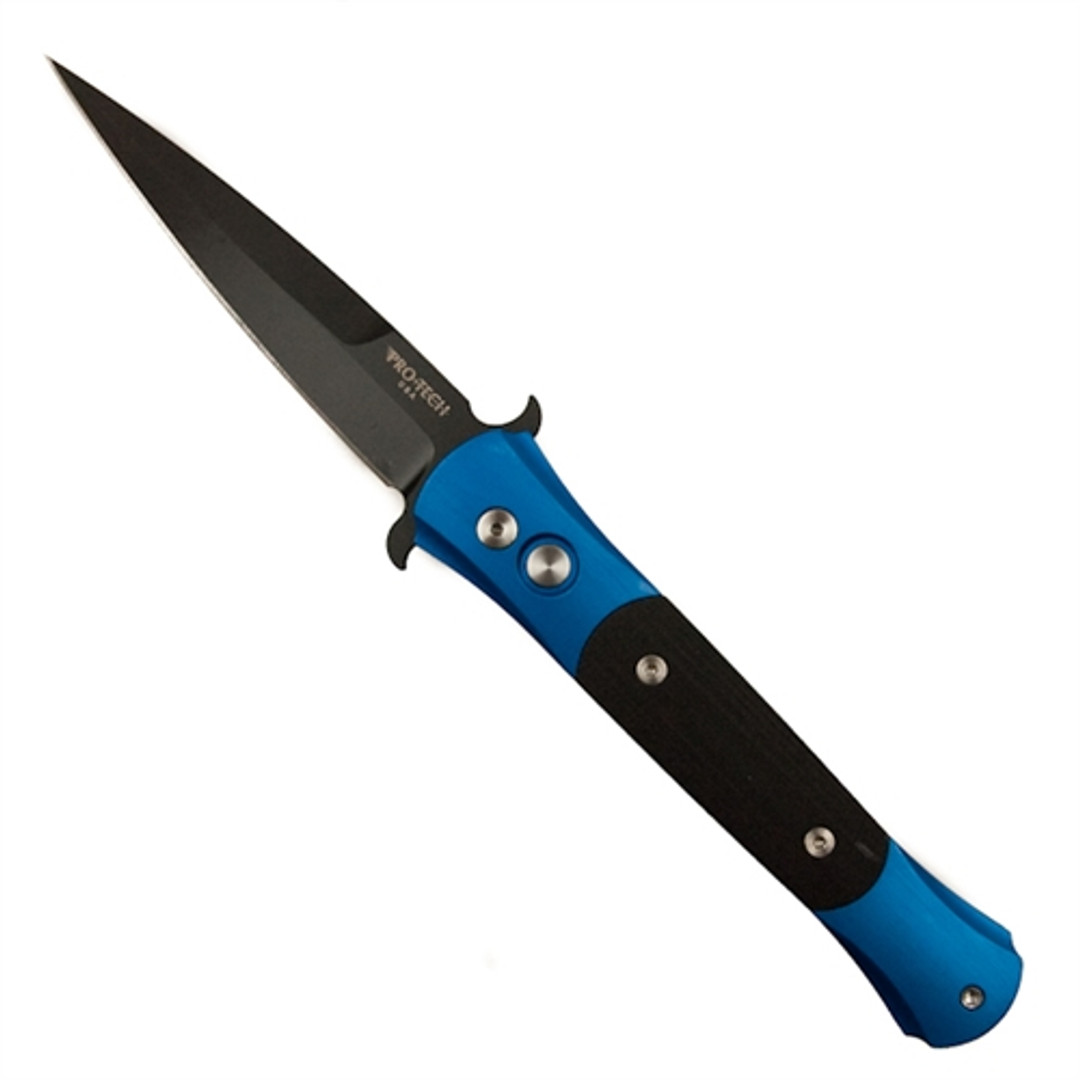 Pro-Tech 1736 Blue The Don Auto Knife, G-10, 154CM Black Blade