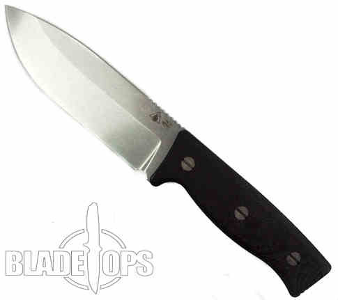 Survive! Knives GSO 5.0 Knife, Tumbled CPM 3V Blade, Black Handle