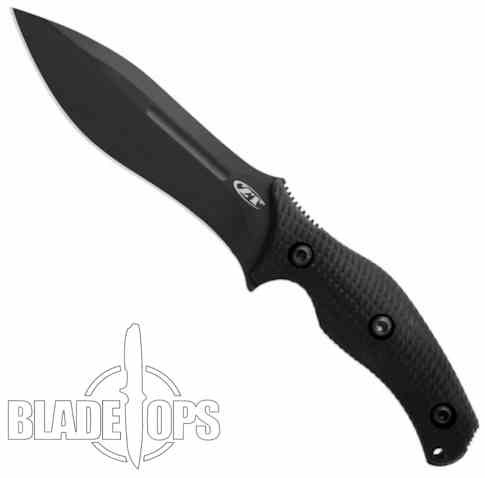 S-TEC Black Fixed Blade – Feststehendes Messer, Schwarz, Hochwertige Qualität