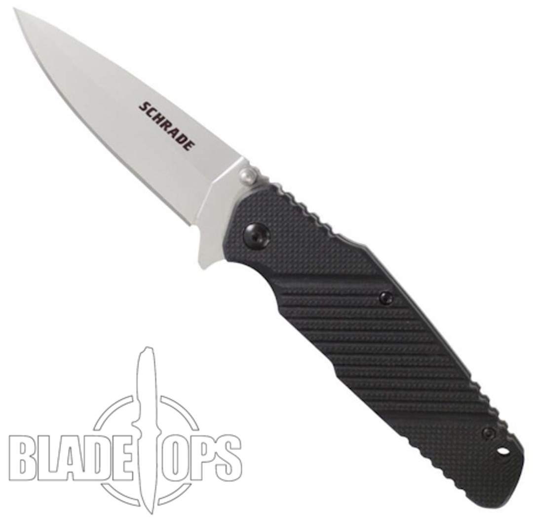 Schrade 108 G10 Liner Lock Knife, Spear Point Blade