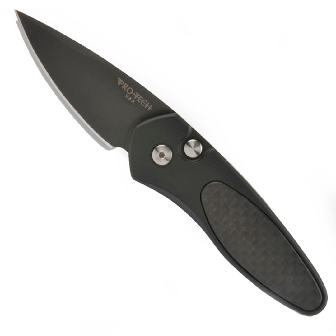 Pro-Tech 2916 Sprint Cali-Legal Auto Knife, Carbon Fiber, CPM-S35VN Black Blade