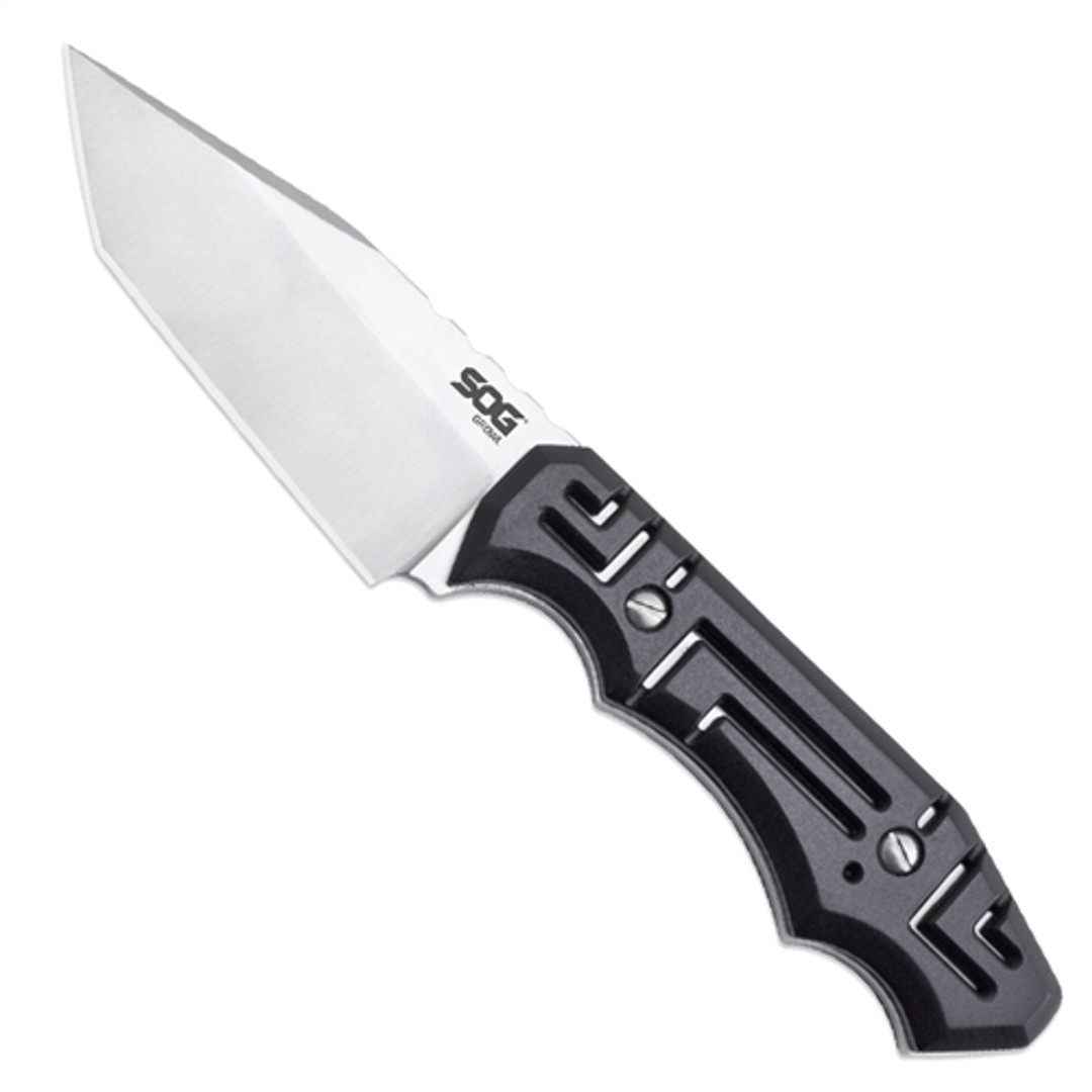 SOG Growl Fixed Blade Knife, Satin Tanto Blade