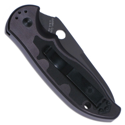 Spyderco Embassy Auto, Tactical Black Blade