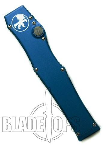 Microtech Halo V OTF BLUE Automatic Tanto Point Knife, Satin Standard, MT150-4BL