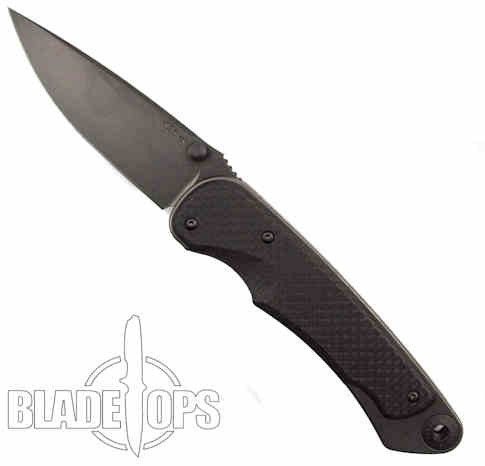 Spartan Blades Akribis Folding Knife, Black Blade, Carbon Fiber