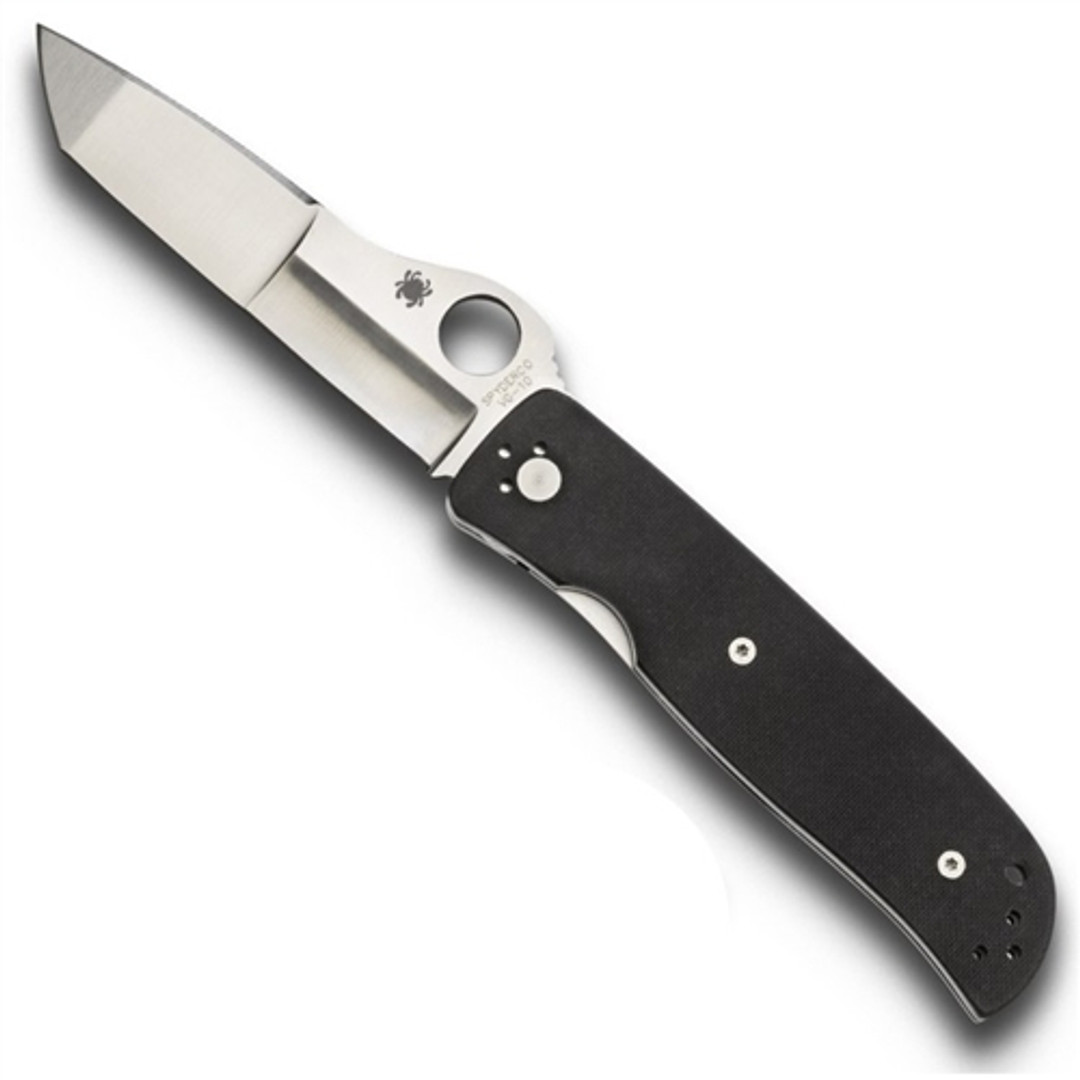 Spyderco C174GP Double Bevel Folding Knife, G-10 Handle