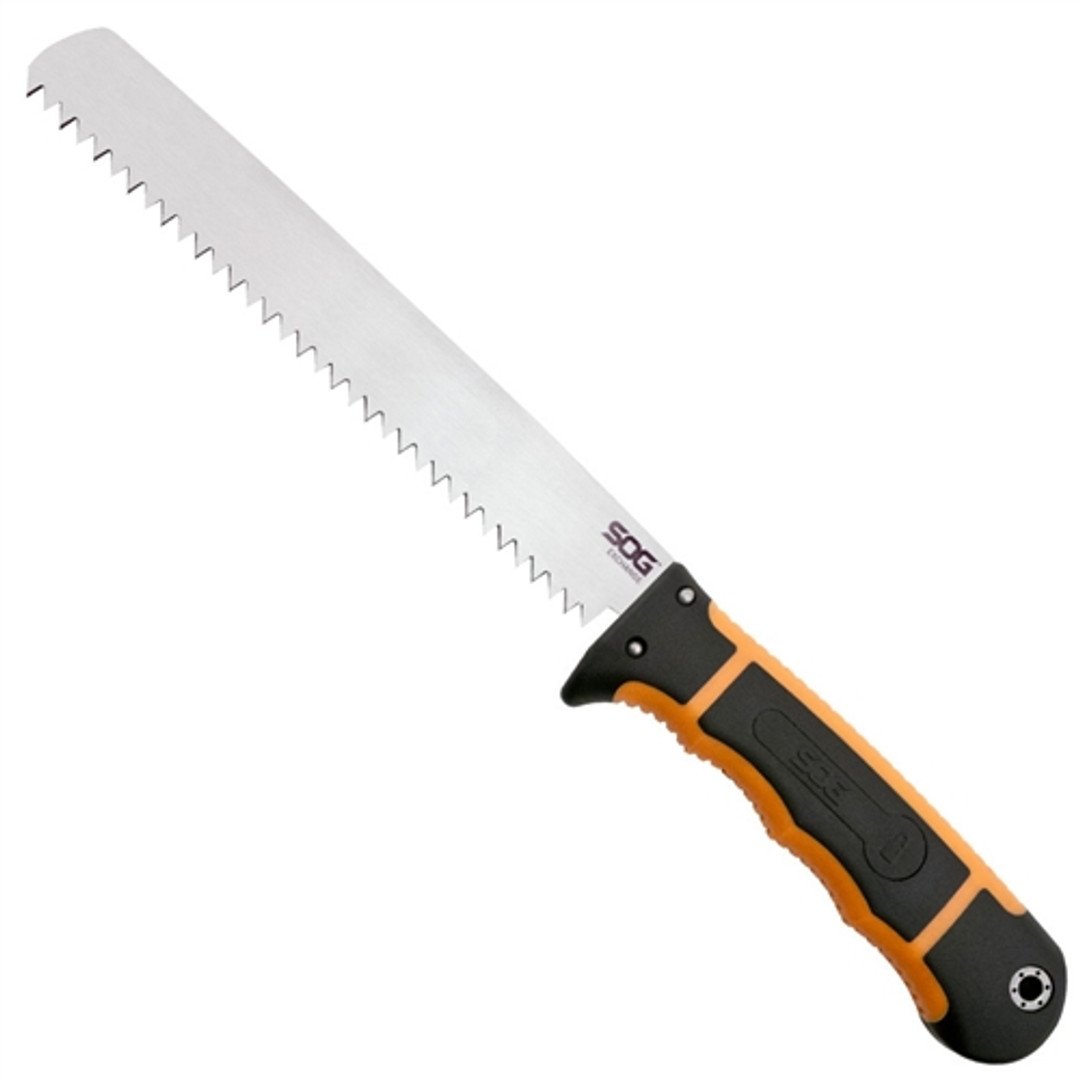 SOG Exchange Fixed Blade Knife, Satin Multi-blade, Black/Orange Handle