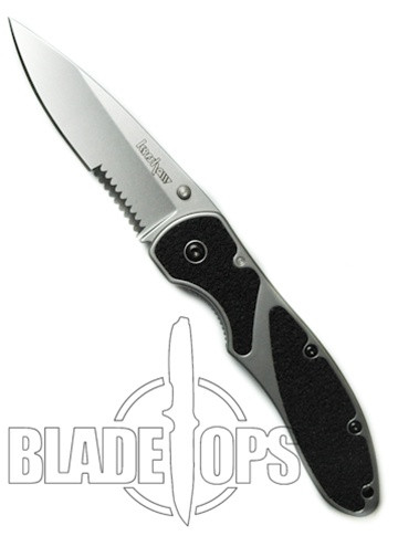 Kershaw Salvo Pocket Knife, Part Serrated Edge, KS2445ST