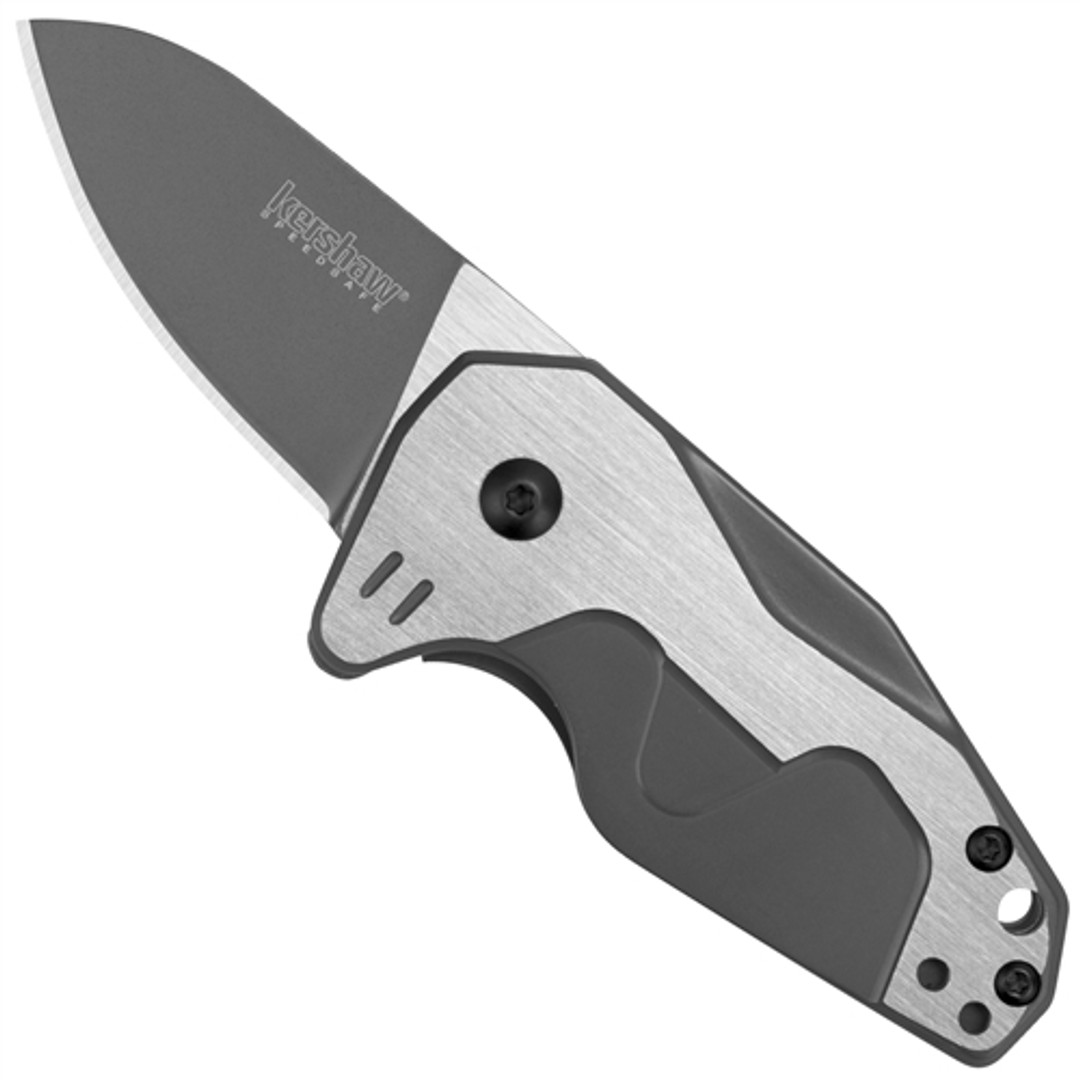 Kershaw 5515 Silver/Dark Grey Hops Spring Assist Knife, Dark Grey Blade