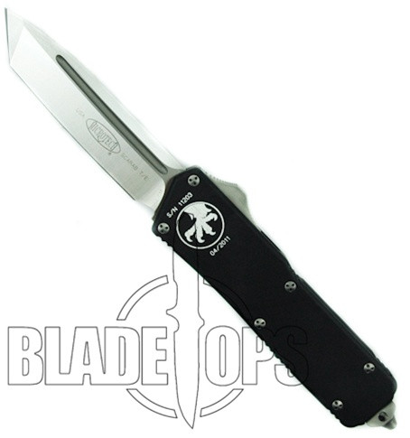Microtech Executive Scarab Out the Front Knife, Tanto Satin Finish Blade, 108-4