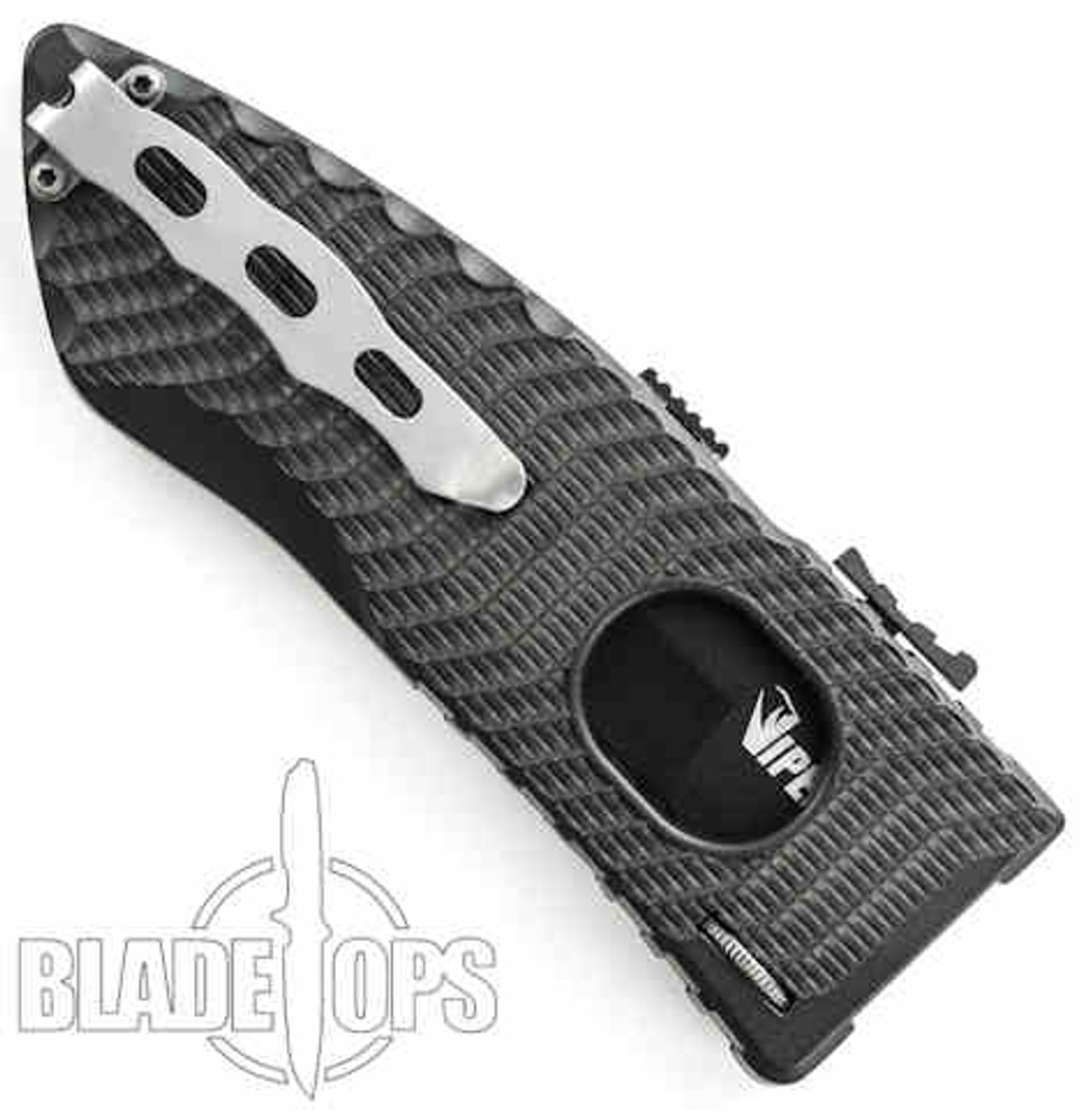 Schrade Viper Side Assist 2 Knife, Black Drop Point Plain Blade