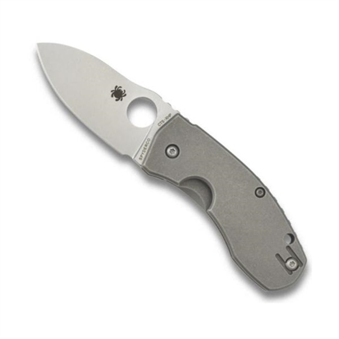 Spyderco Techno Titanium Folder Knife, C158TIP