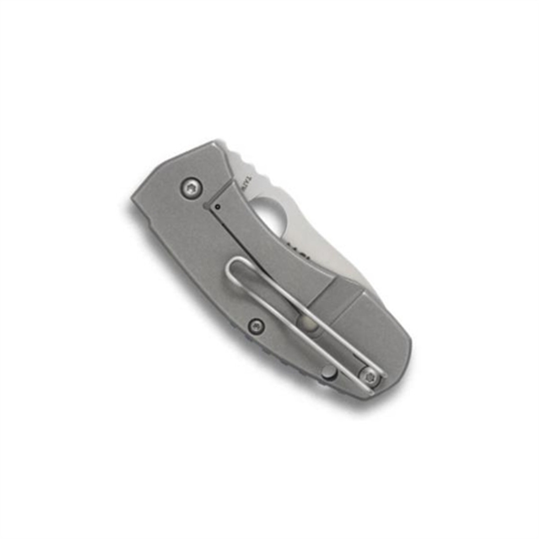 Spyderco Techno Titanium Folder Knife, C158TIP