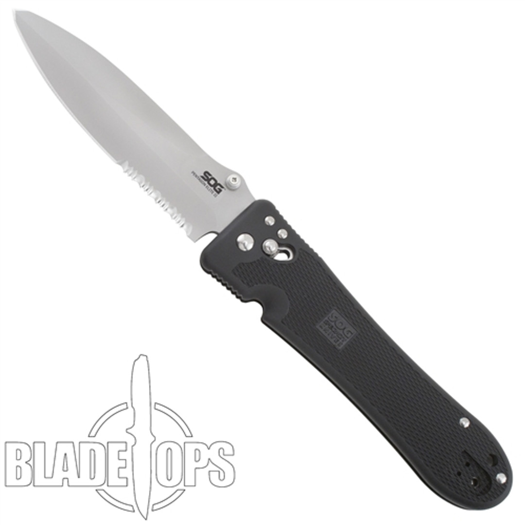 SOG Pentagon Elite II Knife, Combo Edge,  SOG00018